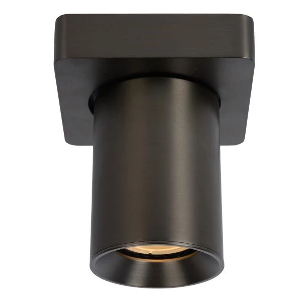 Lucide NIGEL - Plafondspot - LED Dim to warm - GU10 - 1x5W 2200K/3000K - Zwart Staal - detail 1